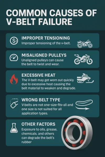 Common Causes of V-Belt Failures Common Causes of V-Belt Failures