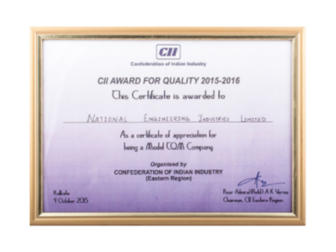 Awards CII Awards | National Bearing Company